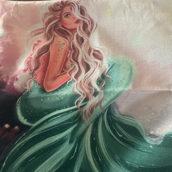 Mermaid cavas pillow covers only - Picture 2 of 2